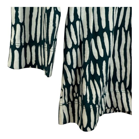 Chico's Marker Everyday Tee Women's Size 1 Medium 3/4 Sleeve Peacock Teal Pima - Picture 4 of 11